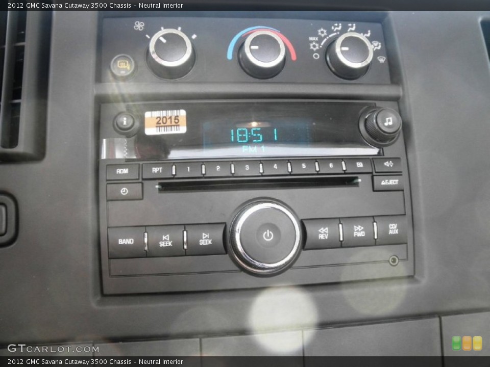 Neutral Interior Controls for the 2012 GMC Savana Cutaway 3500 Chassis #63117806