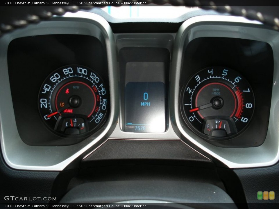 Black Interior Gauges for the 2010 Chevrolet Camaro SS Hennessey HPE550 Supercharged Coupe #63120686