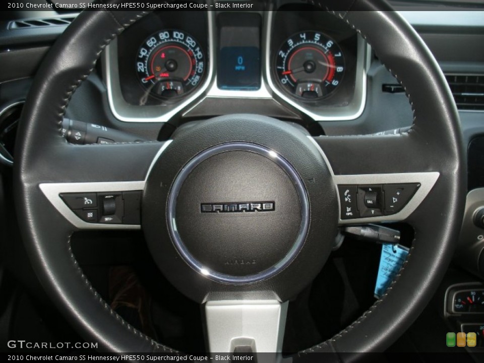 Black Interior Steering Wheel for the 2010 Chevrolet Camaro SS Hennessey HPE550 Supercharged Coupe #63120747