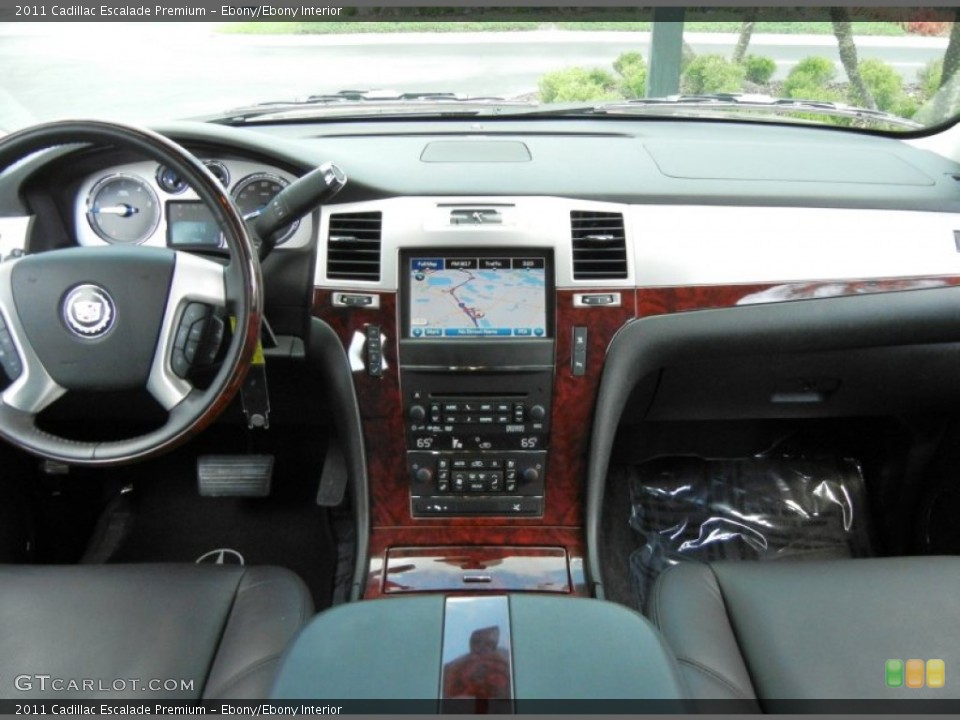 Ebony/Ebony Interior Dashboard for the 2011 Cadillac Escalade Premium #63121478