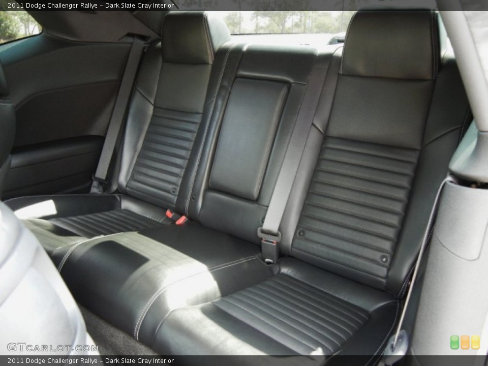 Dark Slate Gray Interior Rear Seat for the 2011 Dodge Challenger Rallye #63121682