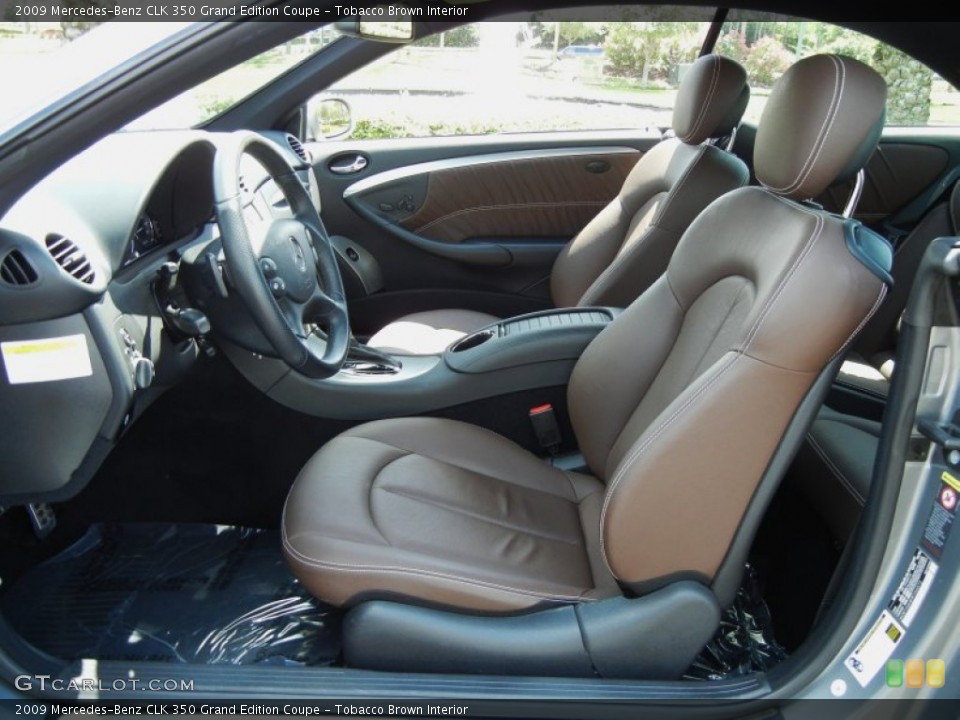 Tobacco Brown Interior Photo for the 2009 Mercedes-Benz CLK 350 Grand Edition Coupe #63122729