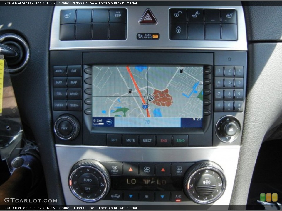 Tobacco Brown Interior Navigation for the 2009 Mercedes-Benz CLK 350 Grand Edition Coupe #63122843