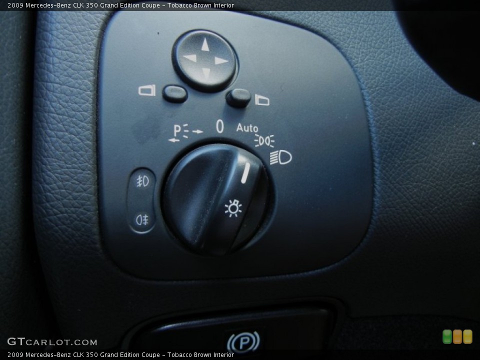 Tobacco Brown Interior Controls for the 2009 Mercedes-Benz CLK 350 Grand Edition Coupe #63122876