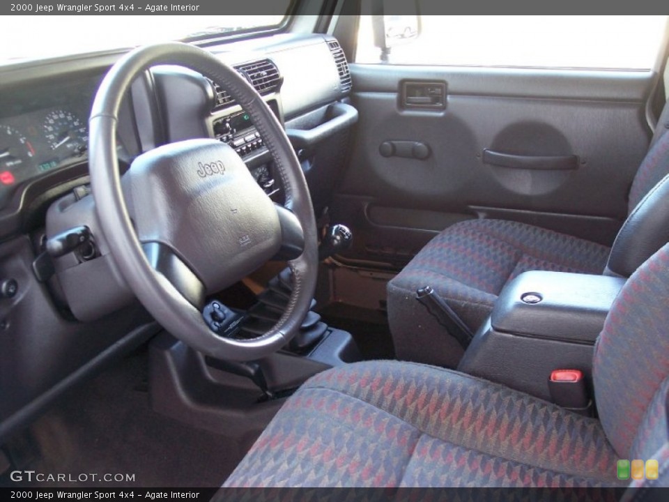 Agate Interior Prime Interior for the 2000 Jeep Wrangler Sport 4x4 #63123437