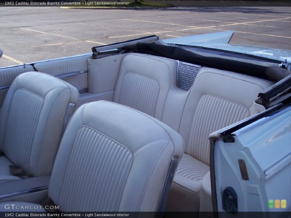 Light Sandalwood Interior Rear Seat for the 1962 Cadillac Eldorado Biarritz Convertible #63124031