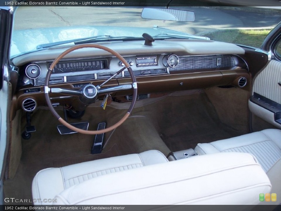 Light Sandalwood Interior Dashboard for the 1962 Cadillac Eldorado Biarritz Convertible #63124049