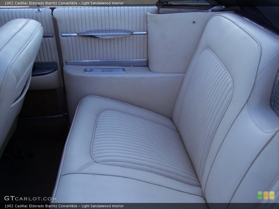 Light Sandalwood Interior Rear Seat for the 1962 Cadillac Eldorado Biarritz Convertible #63124067