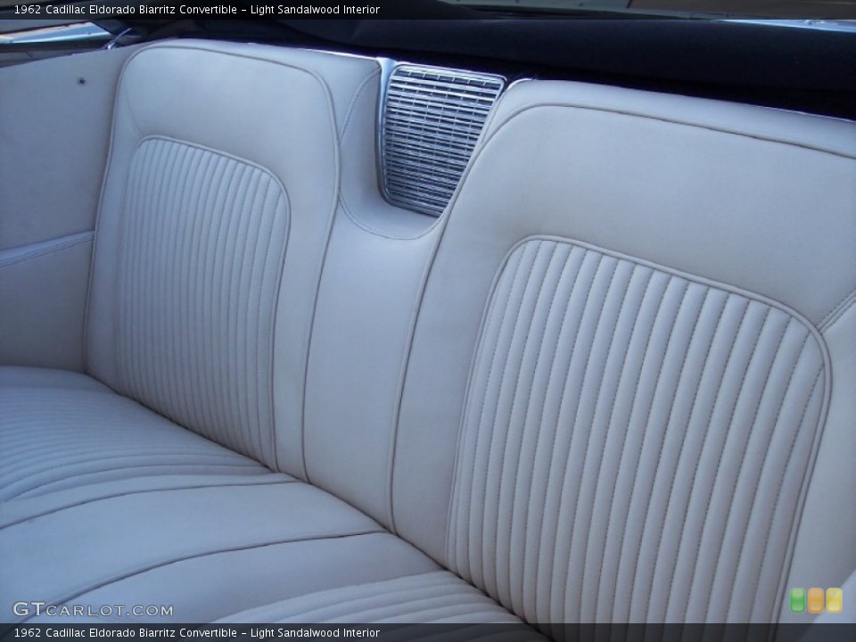 Light Sandalwood Interior Rear Seat for the 1962 Cadillac Eldorado Biarritz Convertible #63124076