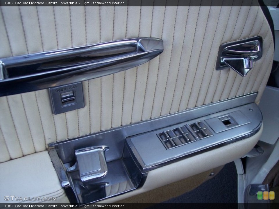 Light Sandalwood Interior Controls for the 1962 Cadillac Eldorado Biarritz Convertible #63124553