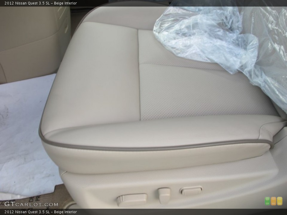 Beige Interior Front Seat for the 2012 Nissan Quest 3.5 SL #63126112