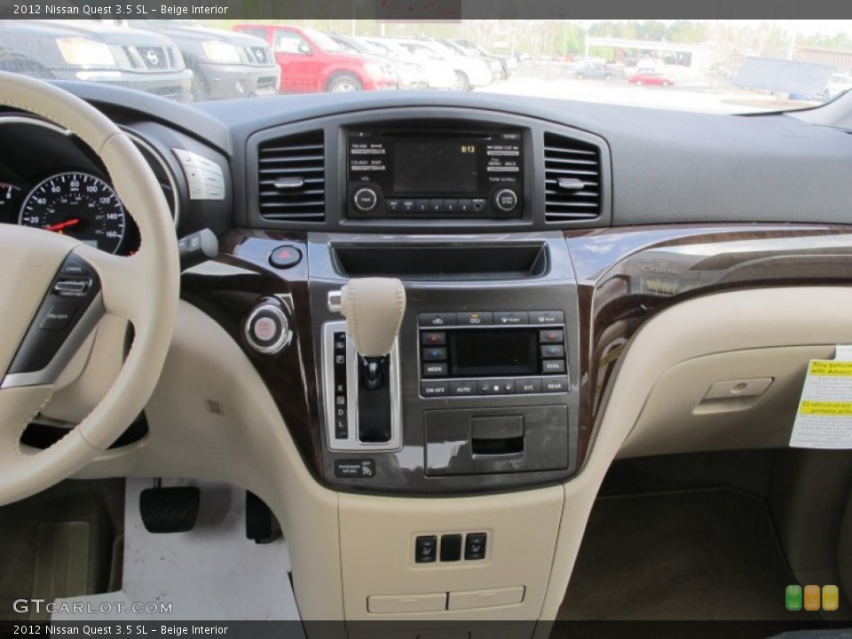 Beige Interior Controls for the 2012 Nissan Quest 3.5 SL #63126134