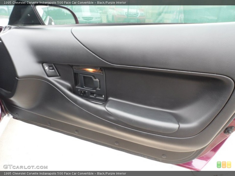 Black/Purple Interior Door Panel for the 1995 Chevrolet Corvette Indianapolis 500 Pace Car Convertible #63140569