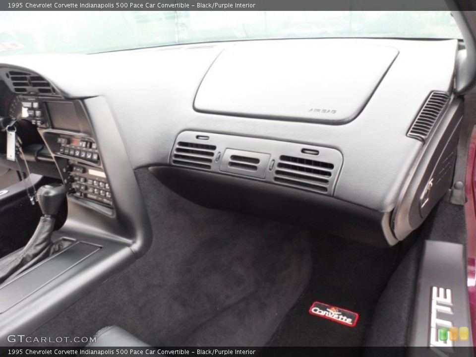 Black/Purple Interior Dashboard for the 1995 Chevrolet Corvette Indianapolis 500 Pace Car Convertible #63140576