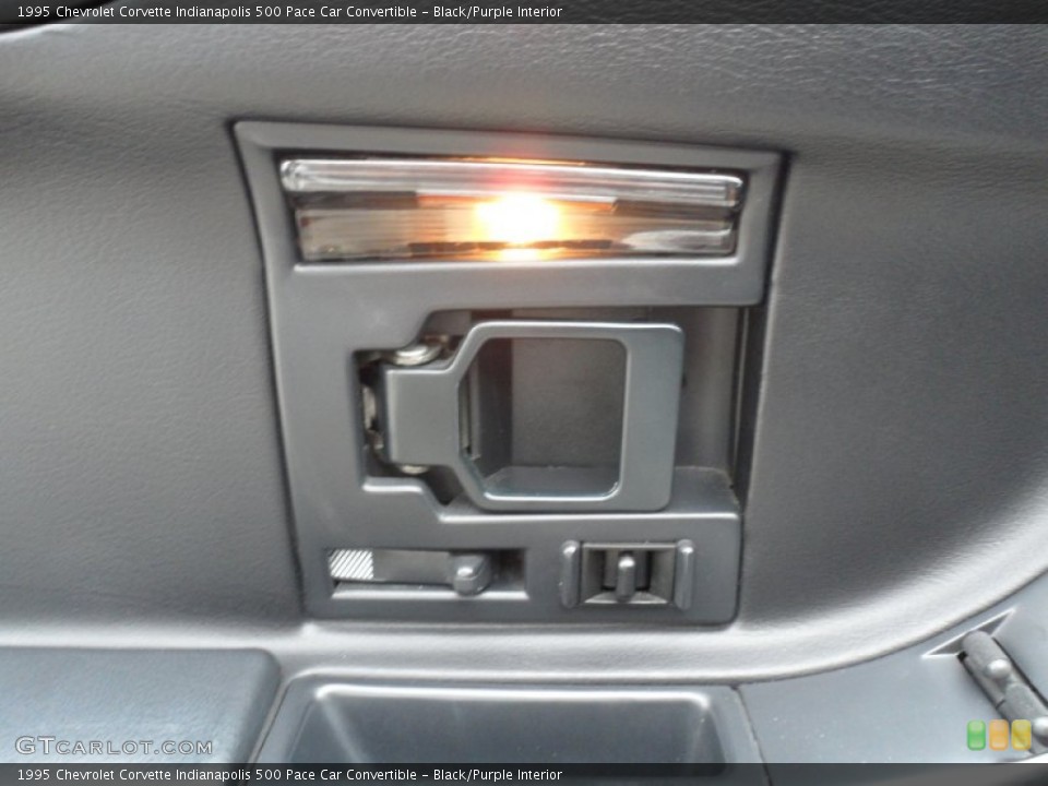 Black/Purple Interior Controls for the 1995 Chevrolet Corvette Indianapolis 500 Pace Car Convertible #63140613
