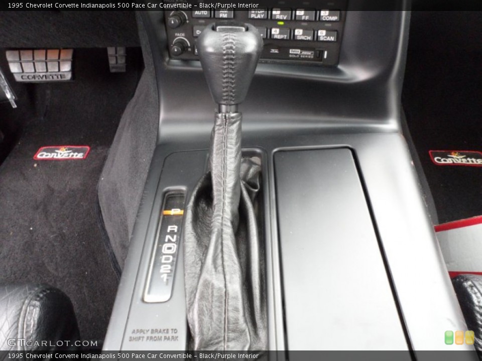 Black/Purple Interior Transmission for the 1995 Chevrolet Corvette Indianapolis 500 Pace Car Convertible #63140671