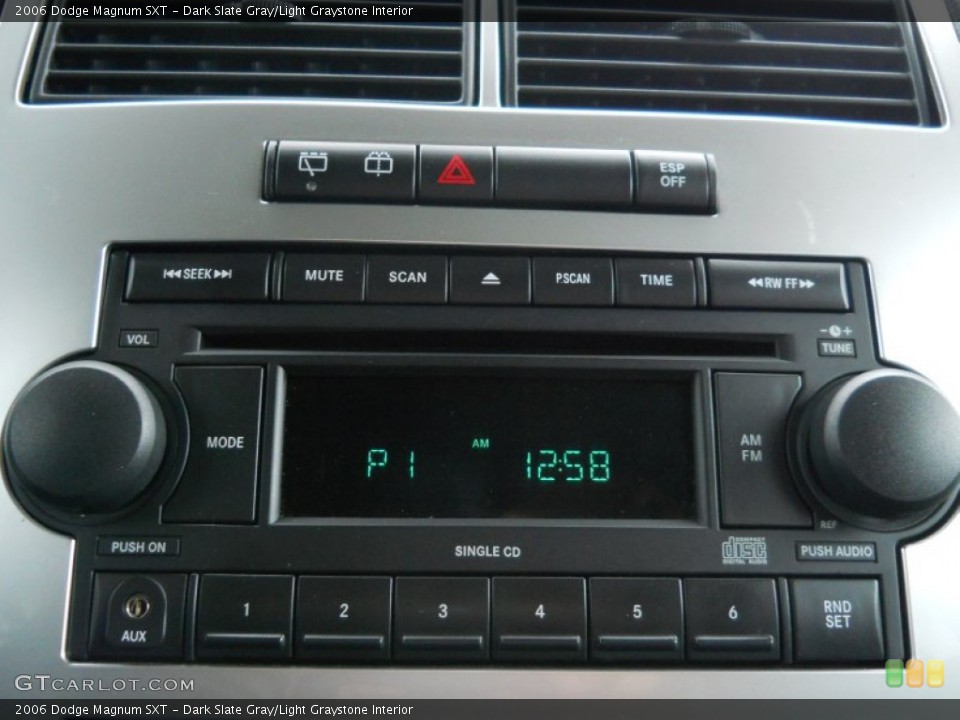 Dark Slate Gray/Light Graystone Interior Audio System for the 2006 Dodge Magnum SXT #63142249