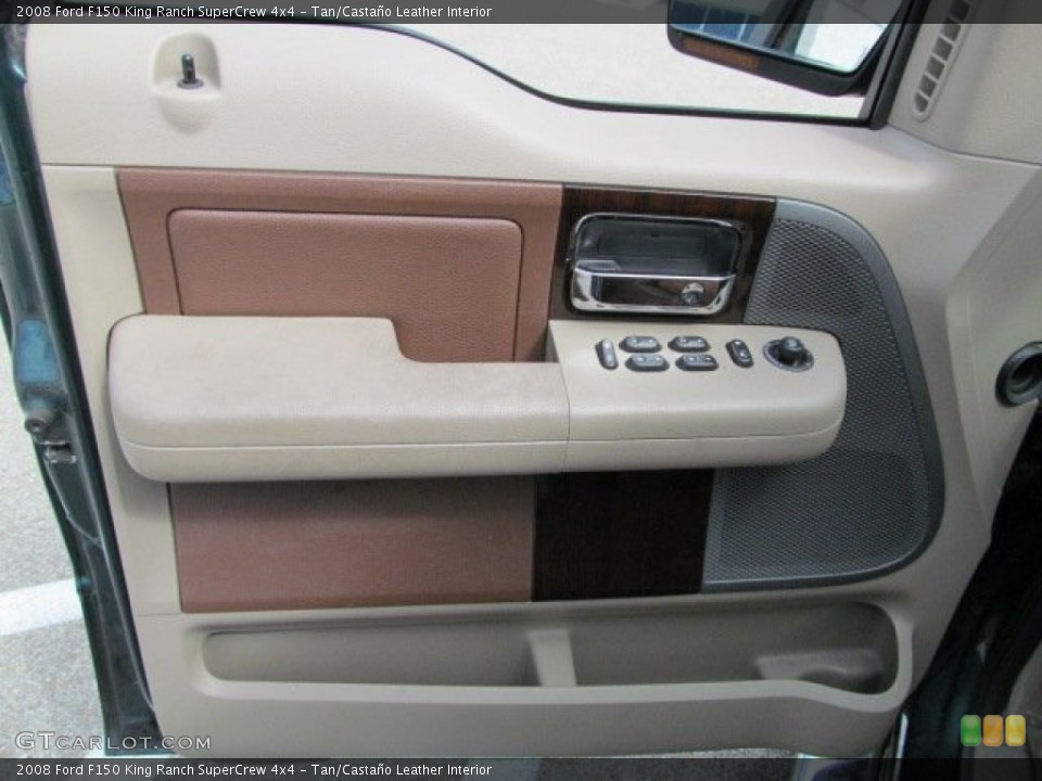 Tan/Castaño Leather Interior Door Panel for the 2008 Ford F150 King Ranch SuperCrew 4x4 #63142774