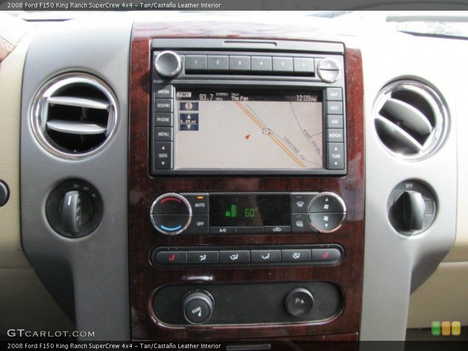 Tan/Castaño Leather Interior Controls for the 2008 Ford F150 King Ranch SuperCrew 4x4 #63142789