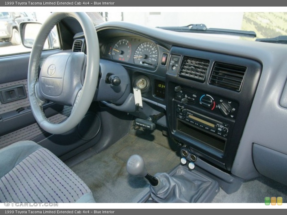 Blue Interior Dashboard for the 1999 Toyota Tacoma Limited Extended Cab 4x4 #63146344