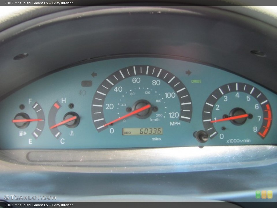 Gray Interior Gauges for the 2003 Mitsubishi Galant ES #63148240