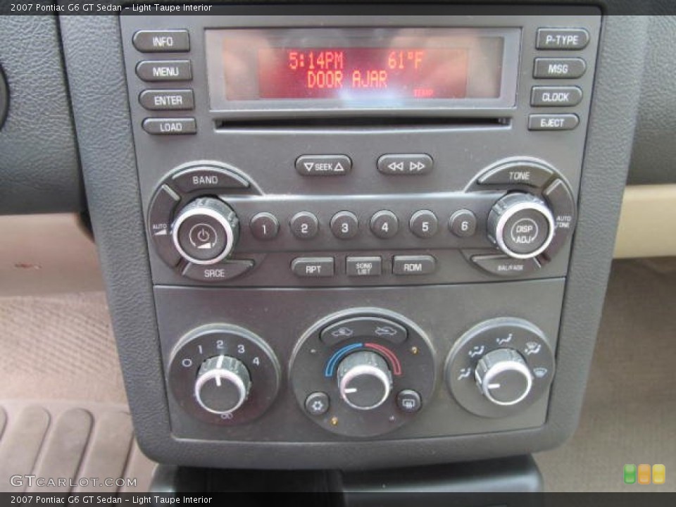 Light Taupe Interior Controls for the 2007 Pontiac G6 GT Sedan #63149263