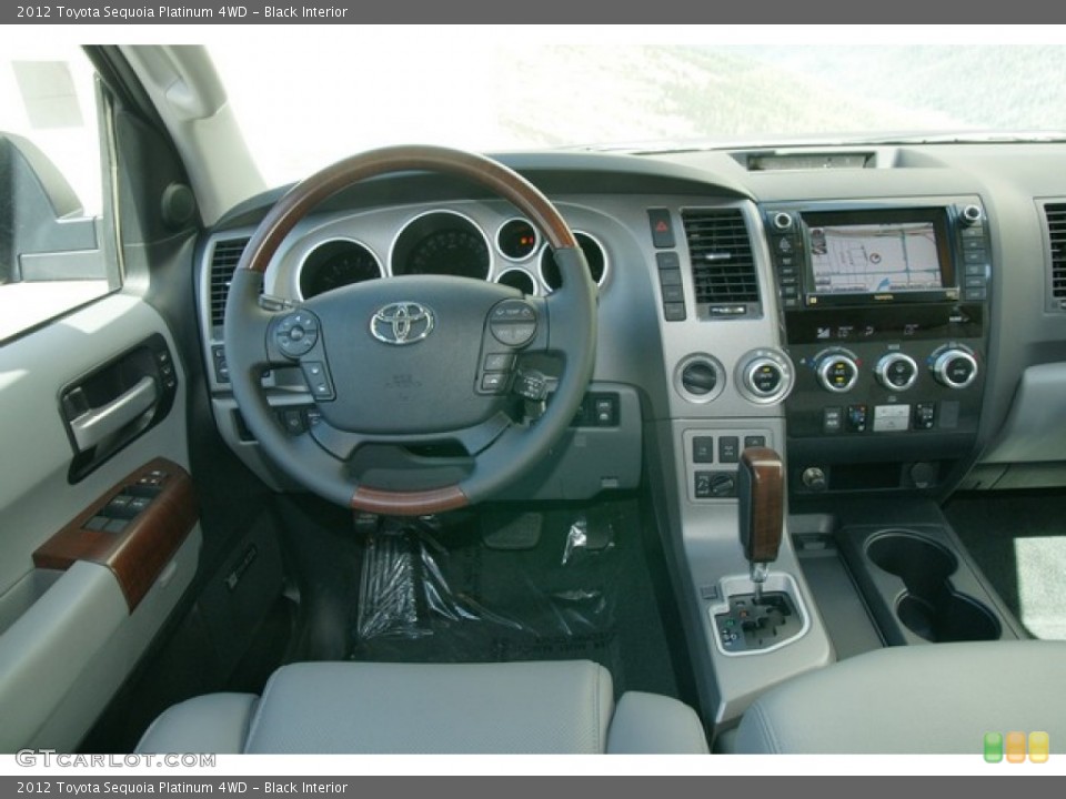 Black Interior Dashboard for the 2012 Toyota Sequoia Platinum 4WD #63149677
