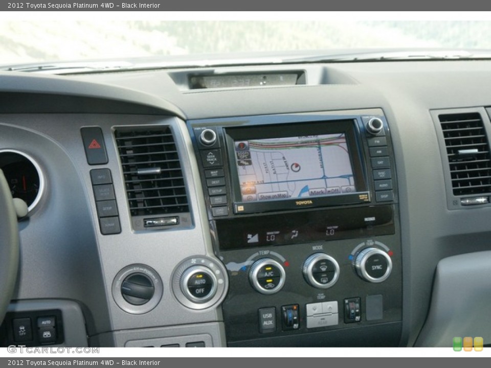 Black Interior Controls for the 2012 Toyota Sequoia Platinum 4WD #63149695