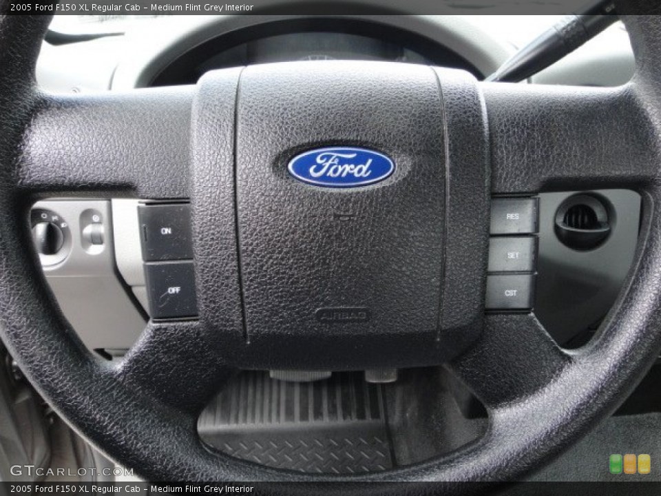 Medium Flint Grey Interior Steering Wheel for the 2005 Ford F150 XL Regular Cab #63151396