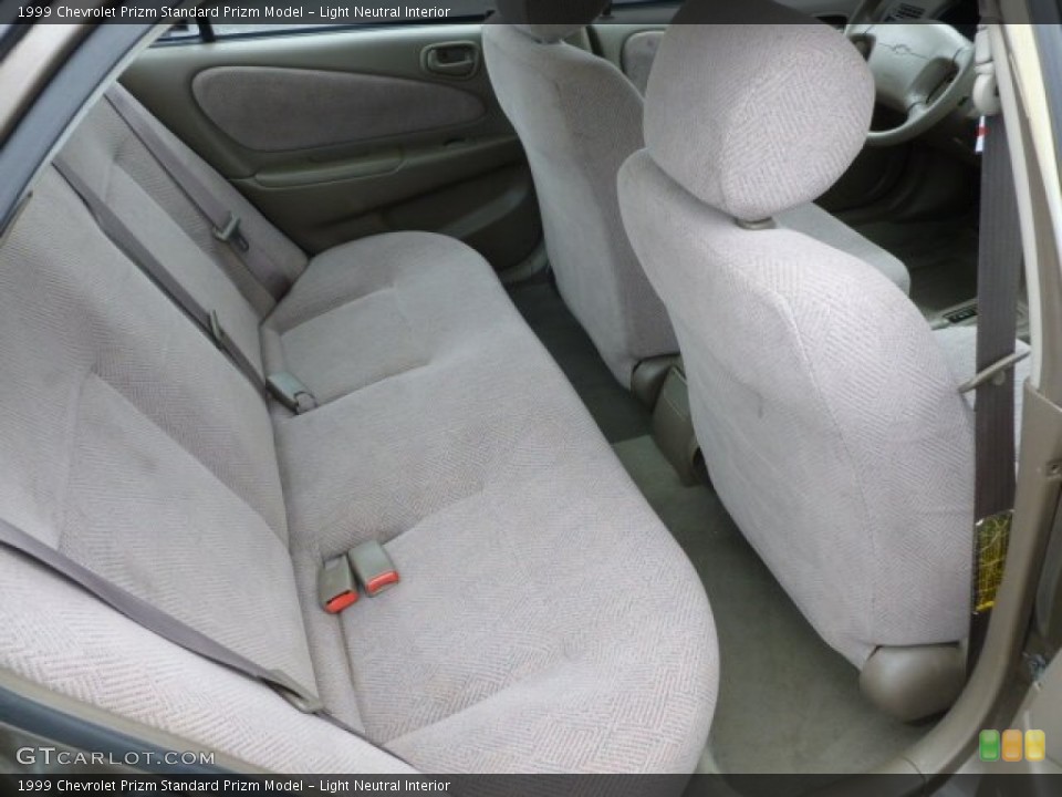Light Neutral Interior Rear Seat for the 1999 Chevrolet Prizm  #63152419