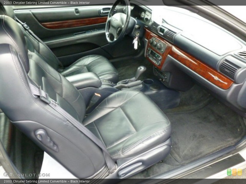 Black Interior Photo for the 2003 Chrysler Sebring Limited Convertible #63152572