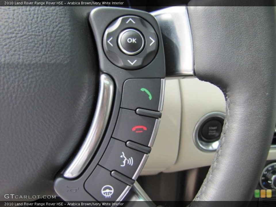 Arabica Brown/Ivory White Interior Controls for the 2010 Land Rover Range Rover HSE #63152611