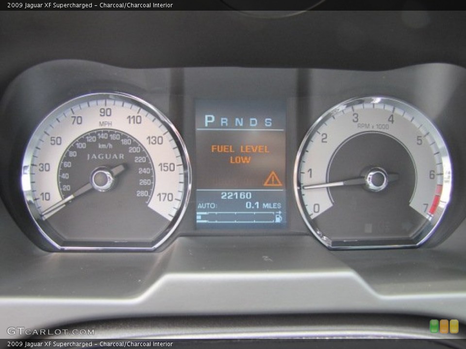 Charcoal/Charcoal Interior Gauges for the 2009 Jaguar XF Supercharged #63153174
