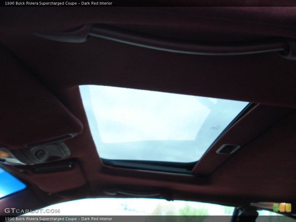 Dark Red Interior Sunroof for the 1996 Buick Riviera Supercharged Coupe #63154495