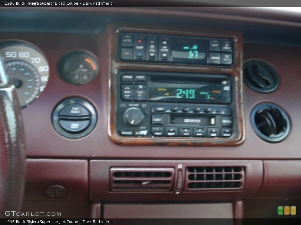 Dark Red Interior Controls for the 1996 Buick Riviera Supercharged Coupe #63154501
