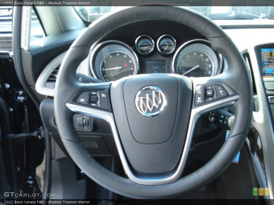 Medium Titanium Interior Steering Wheel for the 2012 Buick Verano FWD #63154844