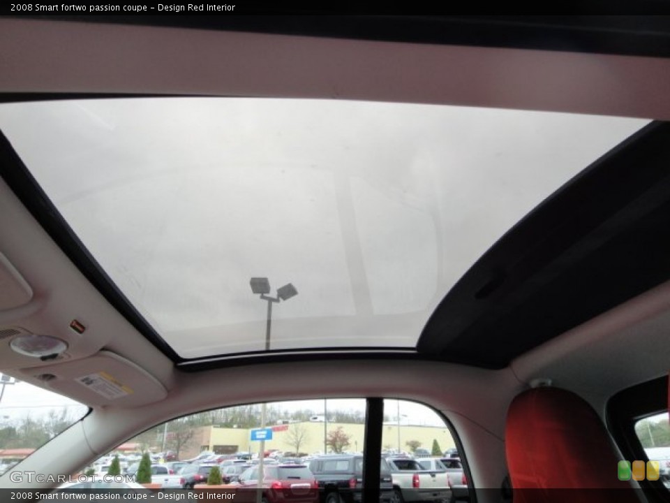 Design Red Interior Sunroof for the 2008 Smart fortwo passion coupe #63155249