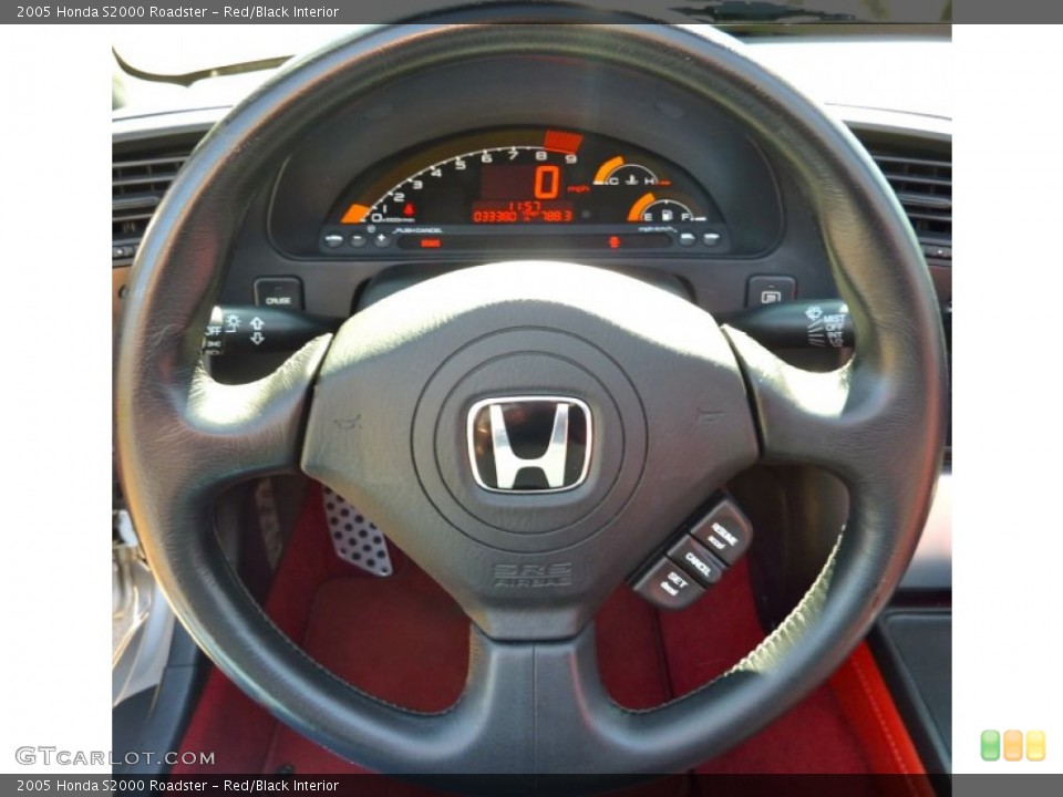Red/Black Interior Steering Wheel for the 2005 Honda S2000 Roadster #63160803