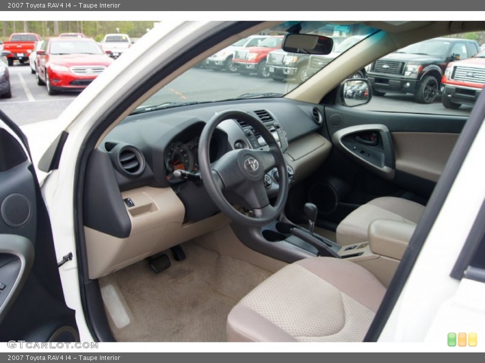 Taupe Interior Prime Interior for the 2007 Toyota RAV4 I4 #63161442