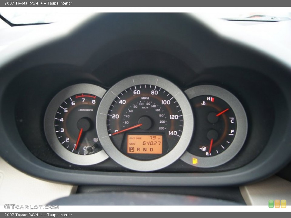 Taupe Interior Gauges for the 2007 Toyota RAV4 I4 #63161445