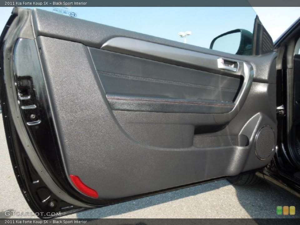 Black Sport Interior Door Panel for the 2011 Kia Forte Koup SX #63162238