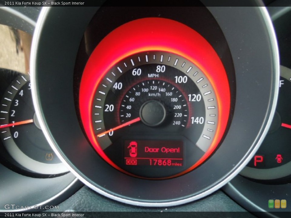 Black Sport Interior Gauges for the 2011 Kia Forte Koup SX #63162277