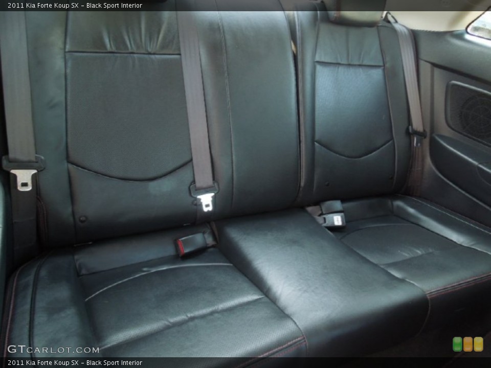 Black Sport Interior Rear Seat for the 2011 Kia Forte Koup SX #63162287