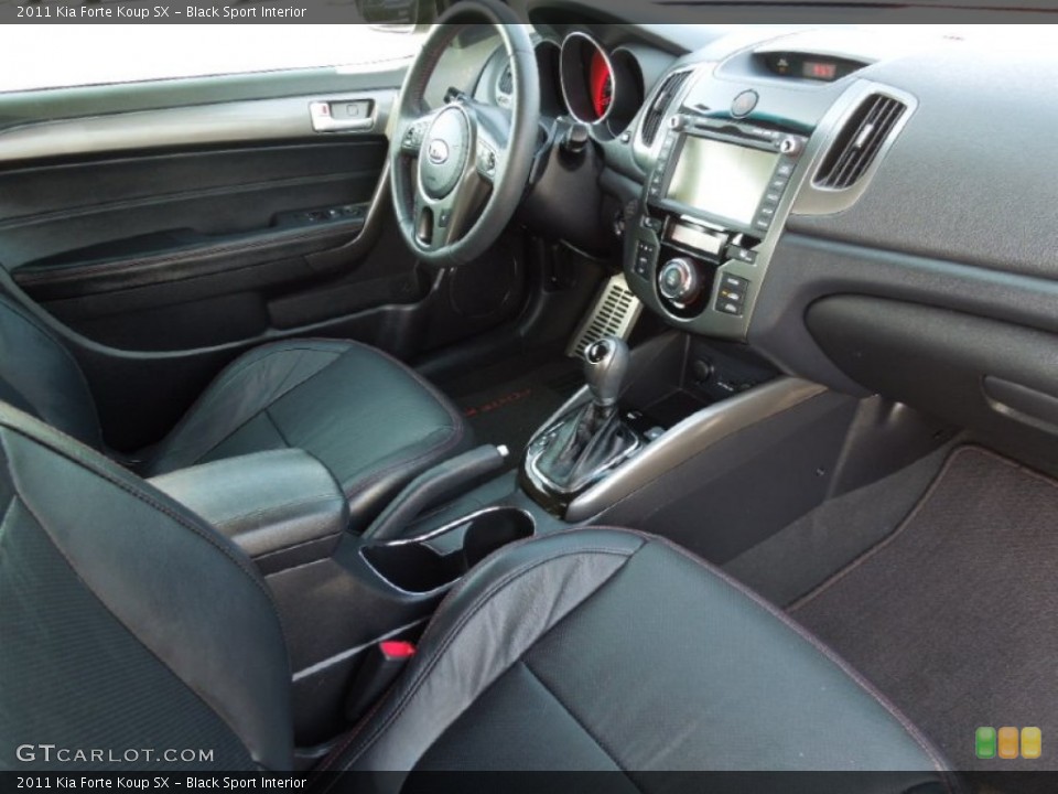Black Sport Interior Photo for the 2011 Kia Forte Koup SX #63162298