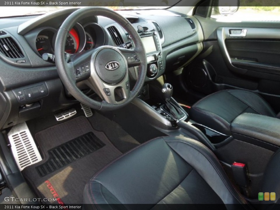 Black Sport Interior Prime Interior for the 2011 Kia Forte Koup SX #63162322