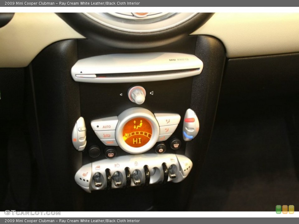 Ray Cream White Leather/Black Cloth Interior Controls for the 2009 Mini Cooper Clubman #63164209