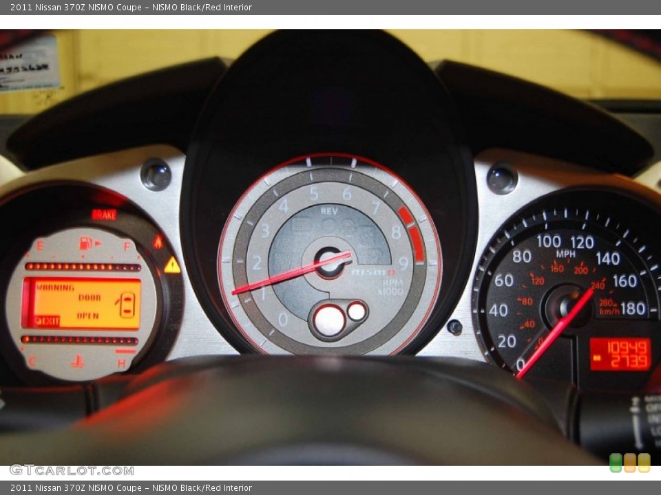 NISMO Black/Red Interior Gauges for the 2011 Nissan 370Z NISMO Coupe #63164710