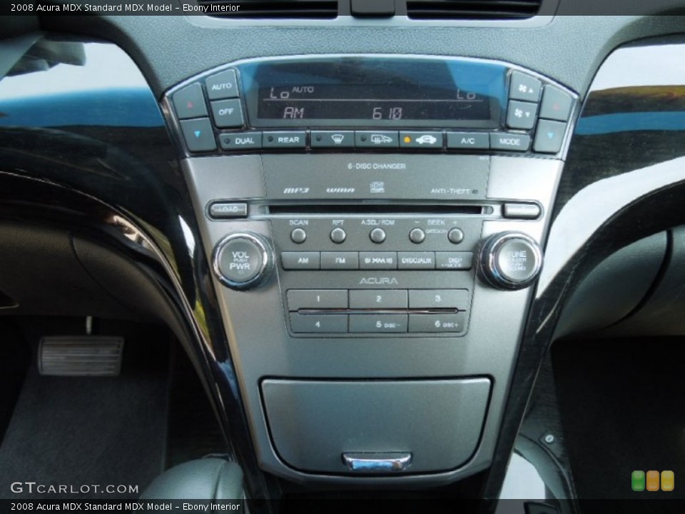 Ebony Interior Controls for the 2008 Acura MDX  #63166396