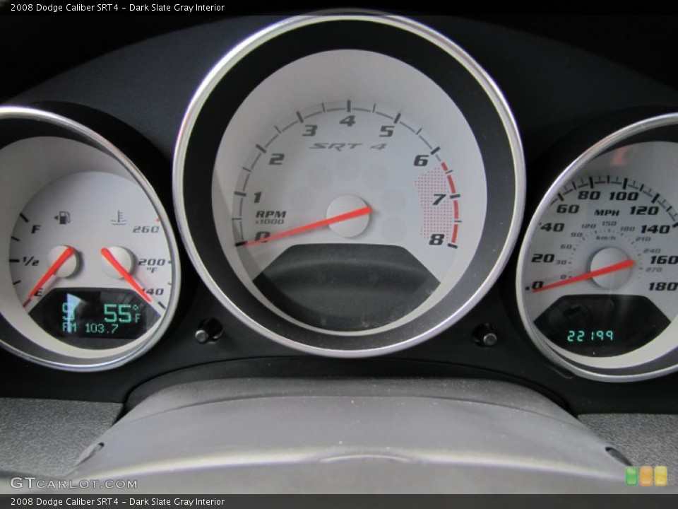 Dark Slate Gray Interior Gauges for the 2008 Dodge Caliber SRT4 #63168757