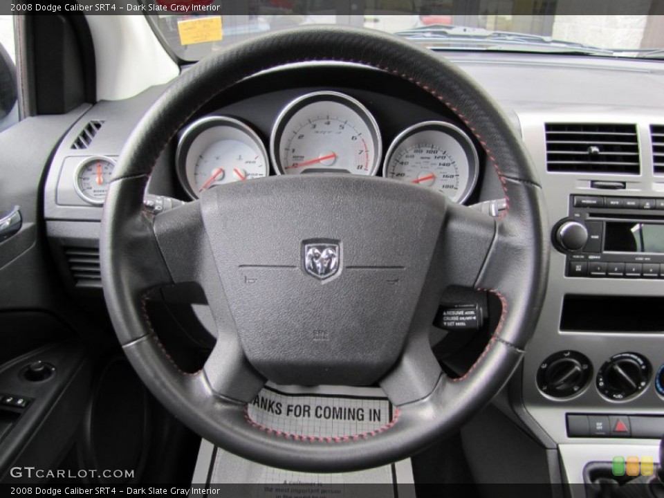 Dark Slate Gray Interior Steering Wheel for the 2008 Dodge Caliber SRT4 #63168760